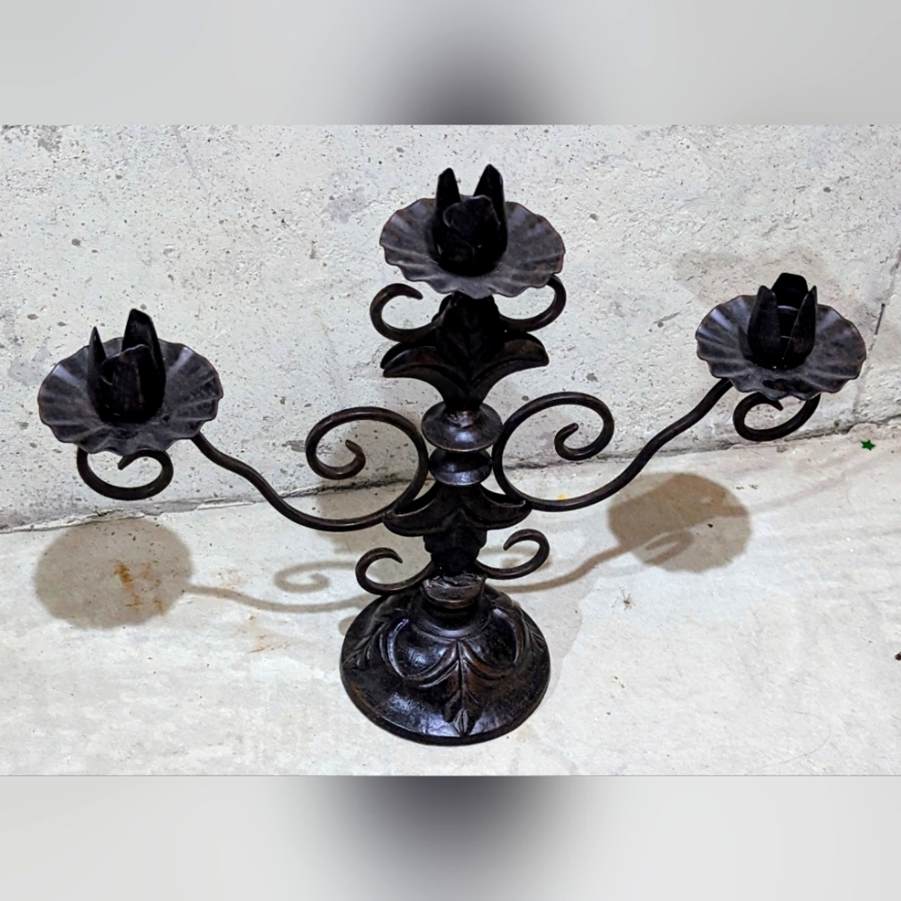 Cast Iron Candelabra